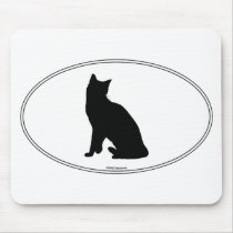 Snowshoe Silhouette mousepads