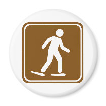 Snowshoe Trail Highway Sign magnets by wesleyowns Snowshoe Trail Highway Sign magnets