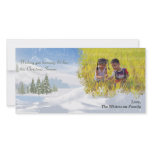 Snowy Banks Holiday Photo Card
