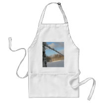 Snowy Barbwire Fence Apron
