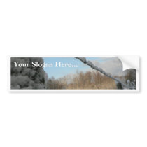 Snowy Barbwire Fence bumper stickers by lifesphere Snowy Barbwire Fence bumper stickers