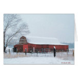 Snowy Barn cards