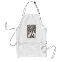 Snowy Bench Apron