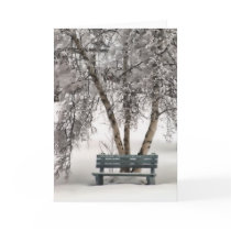 Snowy Bench Card