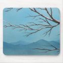 Snowy Branches Mousepad