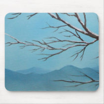 Snowy Branches Mousepad