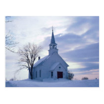 Snowy Chapel postcards
