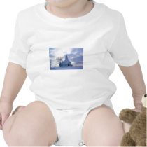 Snowy Chapel t-shirts