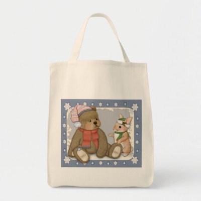 Snowy Christmas bags