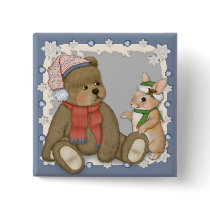 Snowy Christmas buttons by Spice Snowy Christmas buttons