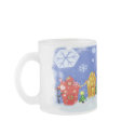 Snowy Christmas Eve Frosty Glass Mug mug