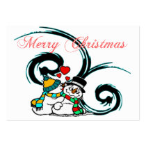 Snowy Christmas Love Recipe Cards business cards
