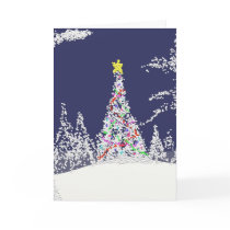Snowy Christmas Tree Card