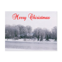 Snowy Country Scene Postcards