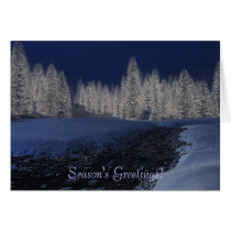 blue christmas, holiday, christmas tree, Kort med brugerdefineret grafisk design