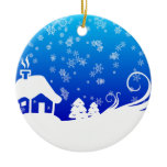Snowy Day Christmas Tree Ornament
