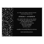 Snowy Edge Bar or Bat Mitzvah Personalized Announcements