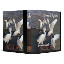 Snowy Egret Birder Notes Avery Binder
