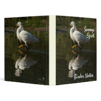 Snowy Egret Birder Notes Avery Binder