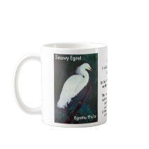 Snowy Egret Conservation Mug by Artinua Snowy Egret Conservation Mug