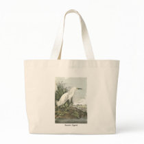 Snowy Egret, John Audubon Tote Bag
