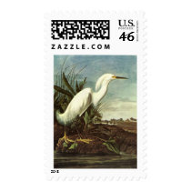 Snowy Egret, John James Audubon Postage