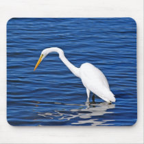 Snowy Egret mousepads by melaniemle Snowy Egret mousepads
