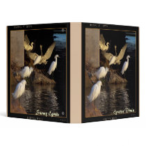 Snowy Egrets at Dawn Avery Binder