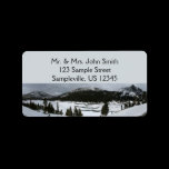 Snowy Ellery Lake Address Label