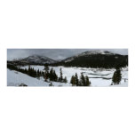 Snowy Ellery Lake Panoramic Print