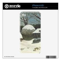 Snowy Farm Skins For iPhone 4