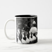 Snowy Fence Mugs