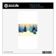 snowy forest 2 iPhone 4 decal