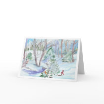 Snowy Forest Card cards