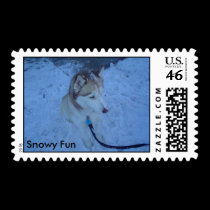 Snowy Fun postage