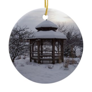 Snowy Gazebos ornament