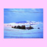 Snowy hills postcard