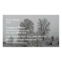 Snowy Hillside Business Card Templates