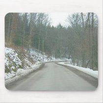 Snowy Jenks Road Mouse Pads