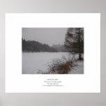 Snowy Lake I Posters
