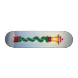 Snowy Lamp Post Skate Board