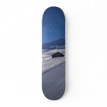 snowy landscape skate deck