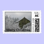 Snowy Merry Christmas stamp stamps