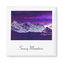 "Snowy Mountain" © copyright 2009 S.J. magnets