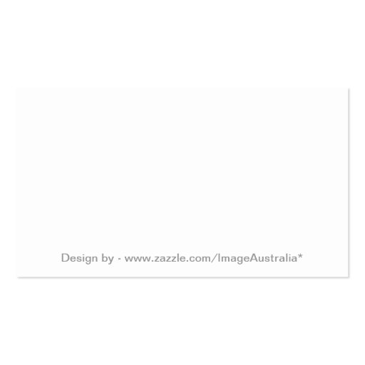 Snowy Mountain Photograph - Business Card (back side)