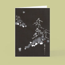 Snowy Mountain Retreat with Holiday Greeting cards