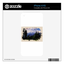 snowy mountains iPhone 4S skins