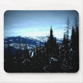 Snowy Mountains Mouse Pad