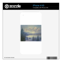SNOWY MOUNTAINS, oil painting iPhone 4S Skins