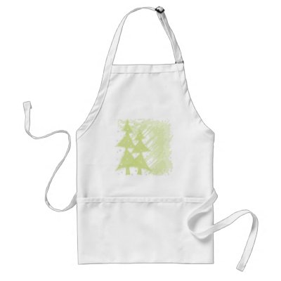 snowy night aprons by VioDeSign